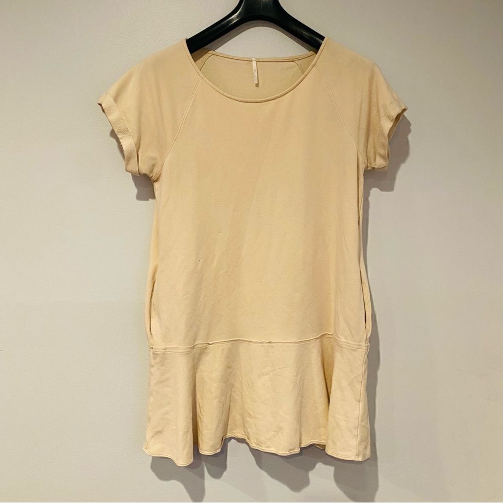 Free People French Terry Roll Sleeve Dress Size Medium